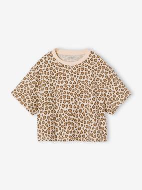 T-shirt fille cropped manches courtes - vertbaudet enfant Fille-T-shirt fille cropped manches courtes