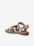 Leather Hook-&-Loop Sandals for Children, Designed for Autonomy multicoloured - vertbaudet enfant 