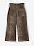 Wide-leg paperbag leopard print trousers for girls beige+chocolate+multicoloured+vanilla - vertbaudet enfant 