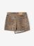 Asymmetrical Leopard Print Mini Skort for Girls, JONEN beige - vertbaudet enfant 
