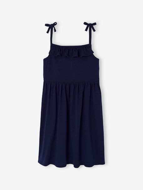 Lot de 2 robes fille à bretelles marine - vertbaudet enfant 