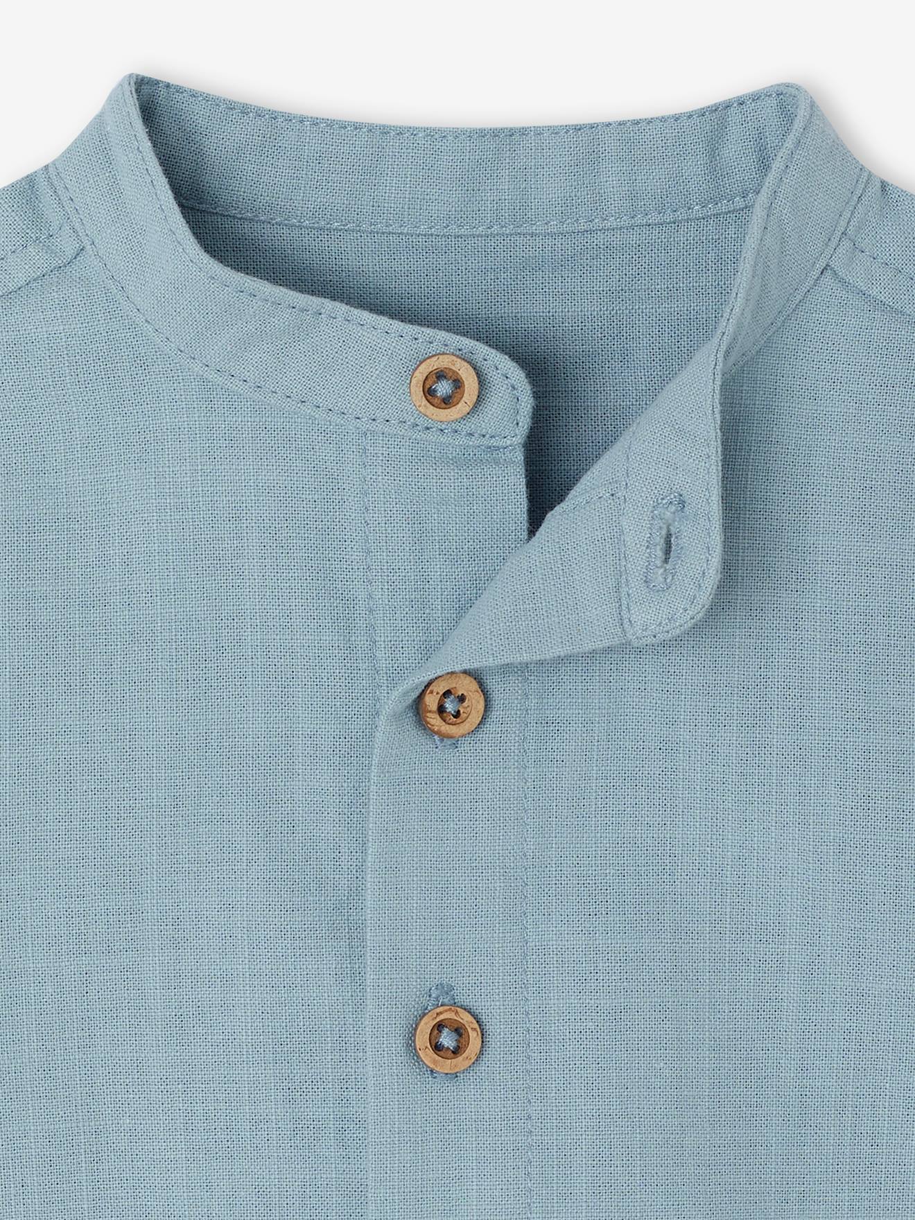 Chemise Bébé Manches Longues VERTBAUDET - Flanelle à Carreaux 100% Coton - Col Chemise Et Boutonnage Devant
