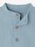 Shirt with Turn-Up Sleeves, for Babies grey blue+ochre - vertbaudet enfant 