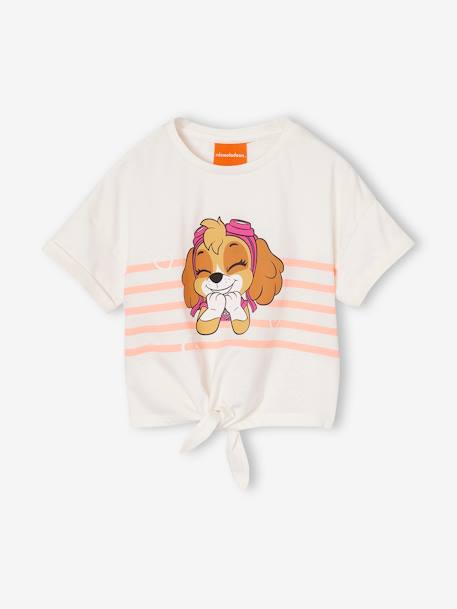 Knotted T-Shirt & Shorts Combo, Paw Patrol® Skye coral - vertbaudet enfant 