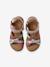 Leather Hook-&-Loop Sandals for Children, Designed for Autonomy multicoloured - vertbaudet enfant 