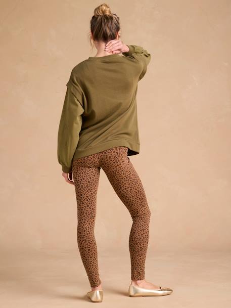 Leopard Print Leggings for Maternity beige - vertbaudet enfant 