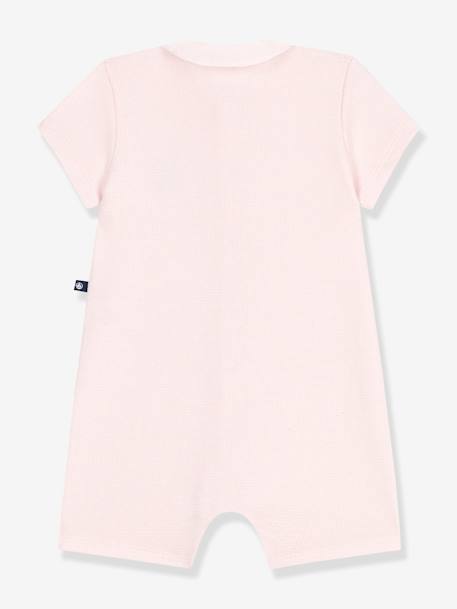 Playsuit with Peter Pan Collar for Babies, PETIT BATEAU blush - vertbaudet enfant 