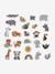 Set de 24 stickers de bain avec filet TANZANIE jaune - vertbaudet enfant 