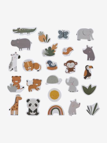 Set of 24 bath stickers with net TANZANIA yellow - vertbaudet enfant 