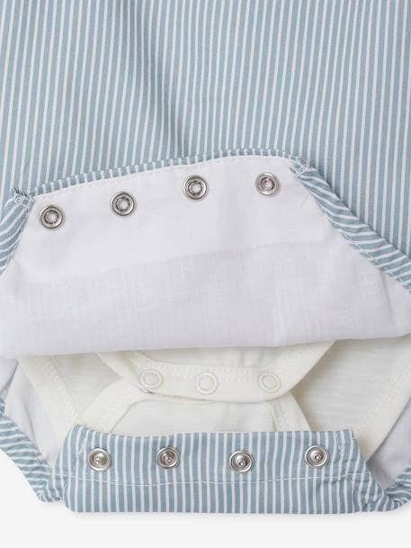 Newborn sleepsuit, bodysuit and scarf set ecru - vertbaudet enfant 
