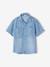 Chemise denim léger manches courtes garçon denim bleached - vertbaudet enfant 