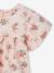 T-shirt fleuri bébé en coton bio rose pâle - vertbaudet enfant 