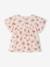 T-shirt fleuri bébé en coton bio rose pâle - vertbaudet enfant 