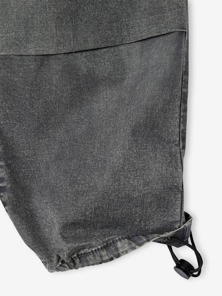Washed-Effect Parachute Trousers, JONEN anthracite - vertbaudet enfant 
