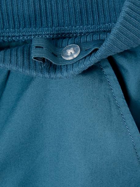 Lightweight roll-up trousers for boys petrol blue - vertbaudet enfant 