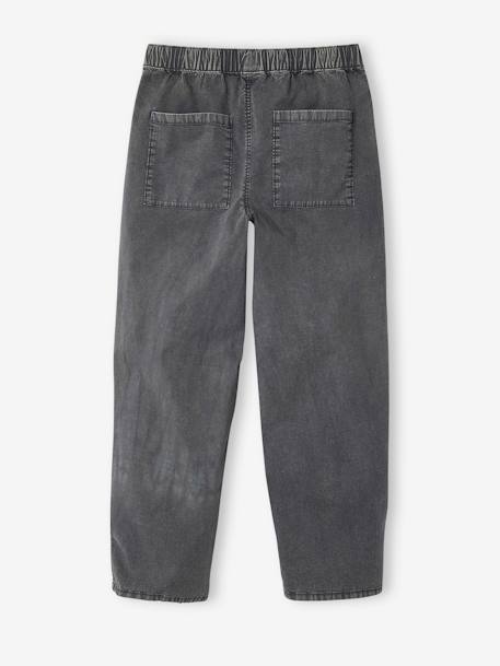 Washed-Effect Parachute Trousers, JONEN anthracite - vertbaudet enfant 