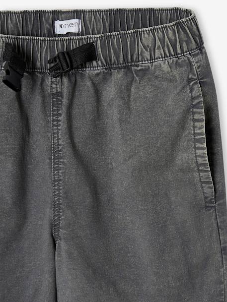 Washed-Effect Parachute Trousers, JONEN anthracite - vertbaudet enfant 