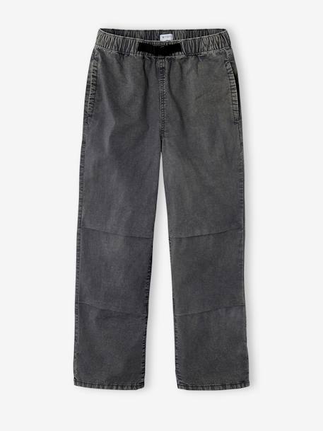 Washed-Effect Parachute Trousers, JONEN anthracite - vertbaudet enfant 