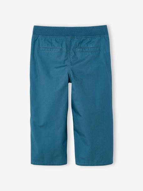 Lightweight roll-up trousers for boys petrol blue - vertbaudet enfant 