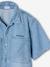 Chemise denim léger manches courtes garçon denim bleached - vertbaudet enfant 