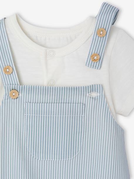 Newborn sleepsuit, bodysuit and scarf set ecru - vertbaudet enfant 
