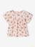 T-shirt fleuri bébé en coton bio rose pâle - vertbaudet enfant 