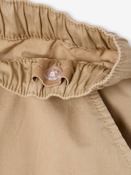 Washed-Effect Parachute Trousers, JONEN beige - vertbaudet enfant 