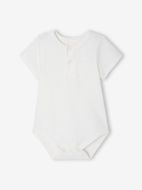 Newborn sleepsuit, bodysuit and scarf set ecru - vertbaudet enfant 