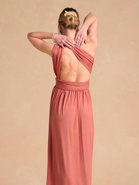 1 Long Dress, 7 Looks, Fantastic Dress by ENVIE DE FRAISE old rose - vertbaudet enfant 