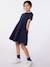 Short Sleeve Cotton Dress, PETIT BATEAU navy blue - vertbaudet enfant 
