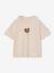 Short-sleeved printed T-shirt for girls anthracite+beige+pale yellow+sandy beige+vanilla - vertbaudet enfant 