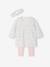 Ensemble bébé naissance 3 pièces robe legging et bandeau nude imprimé - vertbaudet enfant 