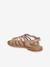 Multi-Strap Leather Sandals for Girls, Designed for Autonomy 6510+caramel+multicoloured - vertbaudet enfant 