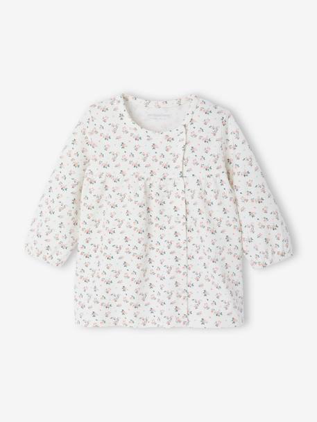 Ensemble bébé naissance 3 pièces robe legging et bandeau nude imprimé - vertbaudet enfant 