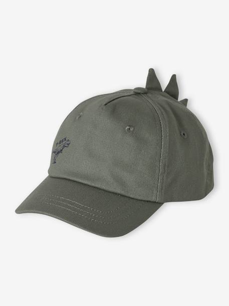 Casquette T-rex garçon kaki - vertbaudet enfant 