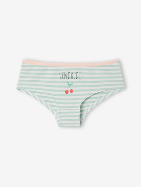 Pack of 7 Shorties for Girls rose - vertbaudet enfant 
