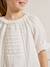 Girl's English embroidery blouse in cotton gauze CYRILLUS ecru - vertbaudet enfant 