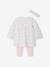Ensemble bébé naissance 3 pièces robe legging et bandeau nude imprimé - vertbaudet enfant 