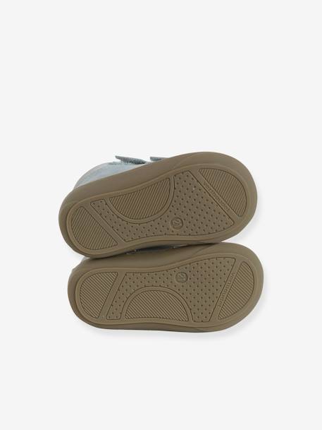 Chaussures premiers pas bébé velcro beige+bleu+bleu électrique+chocolat+lot beige+lot marron+lot vert+marron+ocre+vert+vert sauge - vertbaudet enfant 