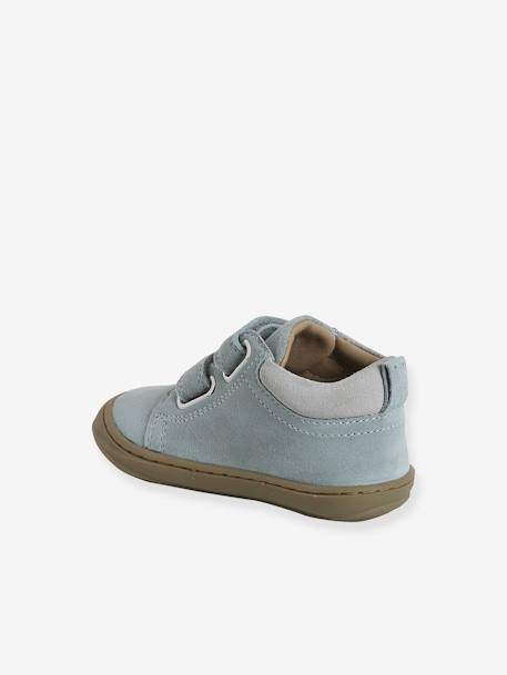 Chaussures premiers pas bébé velcro beige+bleu+bleu électrique+chocolat+lot beige+lot marron+lot vert+marron+ocre+vert+vert sauge - vertbaudet enfant 