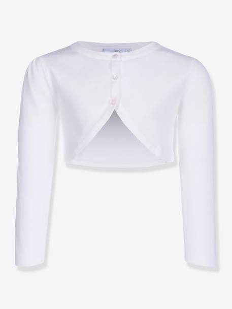 Festive cotton bolero by Happy Girls for girls ecru+white - vertbaudet enfant 