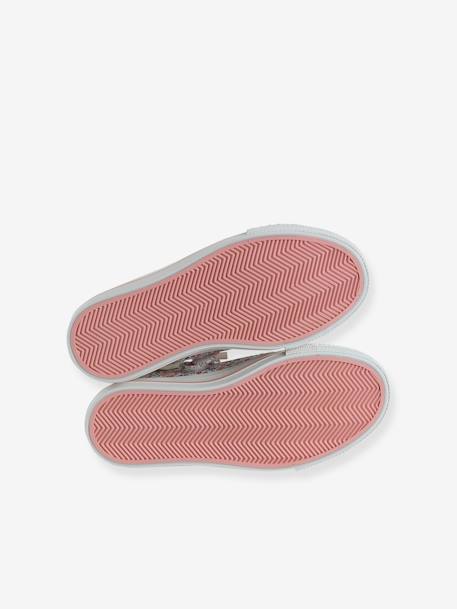 Lace-Up & Zip Canvas Trainers for Children, Designed for Autonomy blush - vertbaudet enfant 