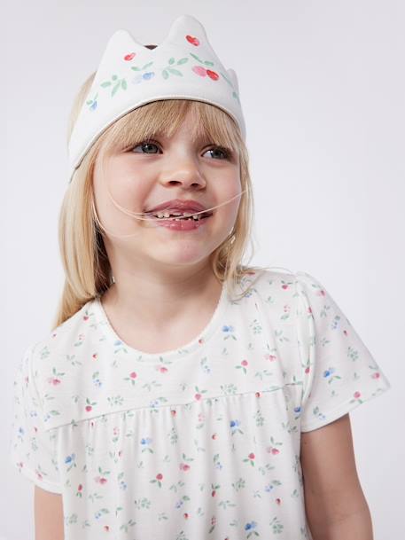 Nightie & Tiara for Children, PETIT BATEAU white - vertbaudet enfant 