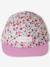 Casquette fleurie fille blanc imprimé+bleu+pivoine - vertbaudet enfant 