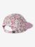 Casquette fleurie fille blanc imprimé+bleu+pivoine - vertbaudet enfant 