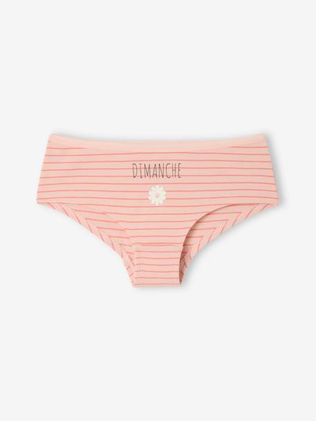 Pack of 7 Shorties for Girls rose - vertbaudet enfant 