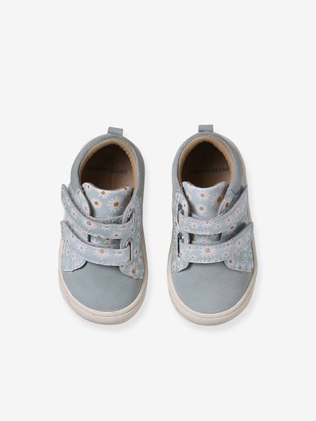 Chaussures premiers pas bébé velcro beige imprimé+bleu imprimé+bois de rose+bronze+lot rose+mauve+or+rose+rose imprimé+rose poudré+turquoise+vert imprimé - vertbaudet enfant 