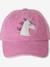 Casquette brodée « Licorne » fille rose pâle - vertbaudet enfant 