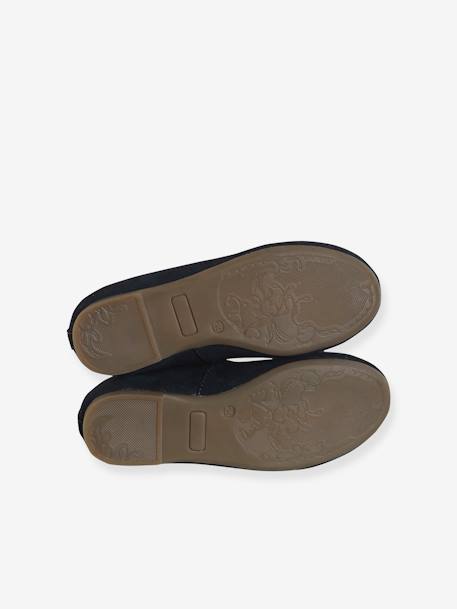 Glittery Leather Ballet Pumps for Girls, Designed for Autonomy 6337+6397 - vertbaudet enfant 