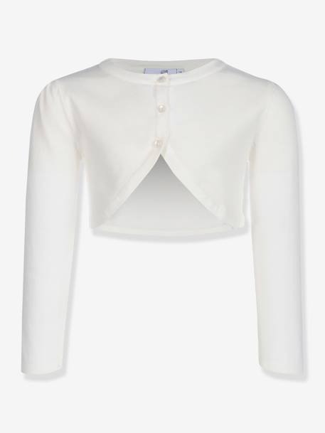 Festive cotton bolero by Happy Girls for girls ecru+white - vertbaudet enfant 